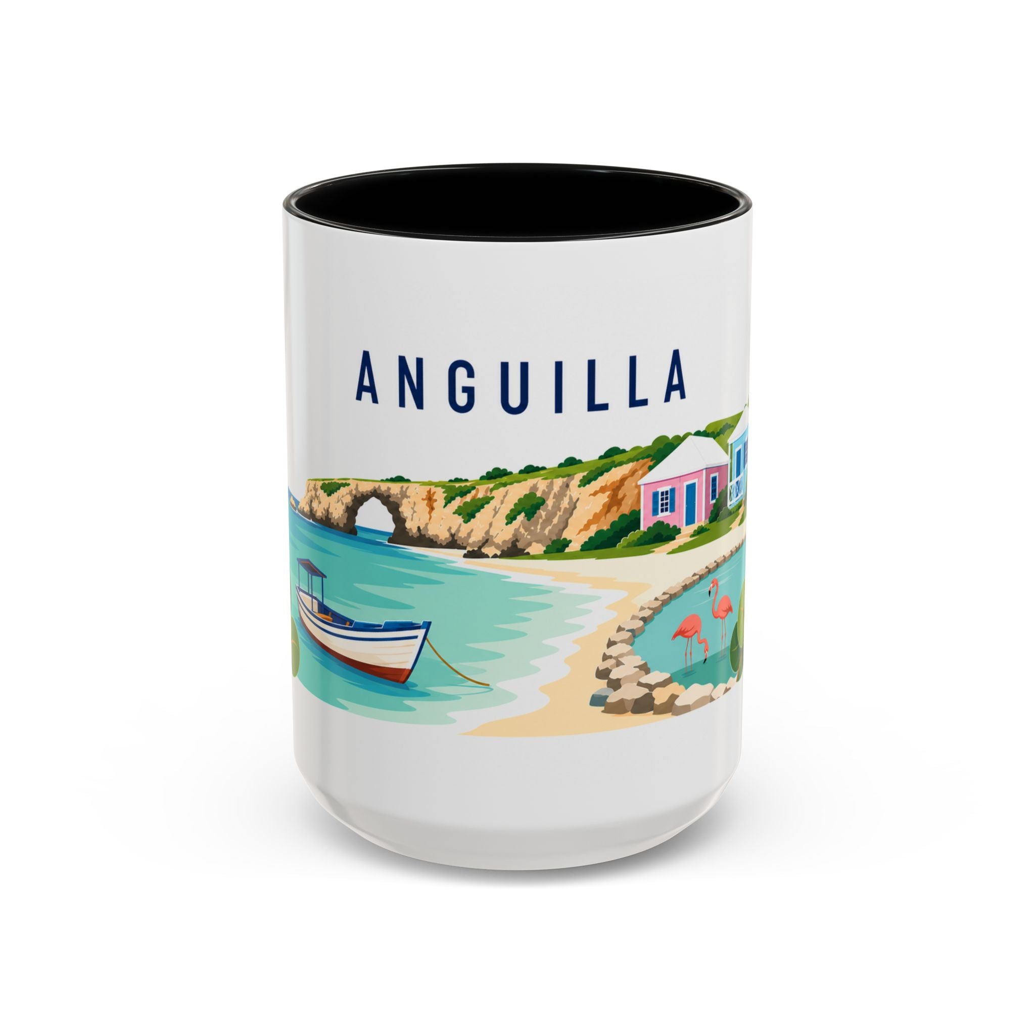 Anguilla Coffee Mug | Travel Souvenir Accent Mug | Country Gift Ceramic Cup 11oz 15oz