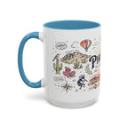 Phoenix Coffee Mug | Arizona Souvenir City Gift | Accent Color Ceramic 11oz 15oz