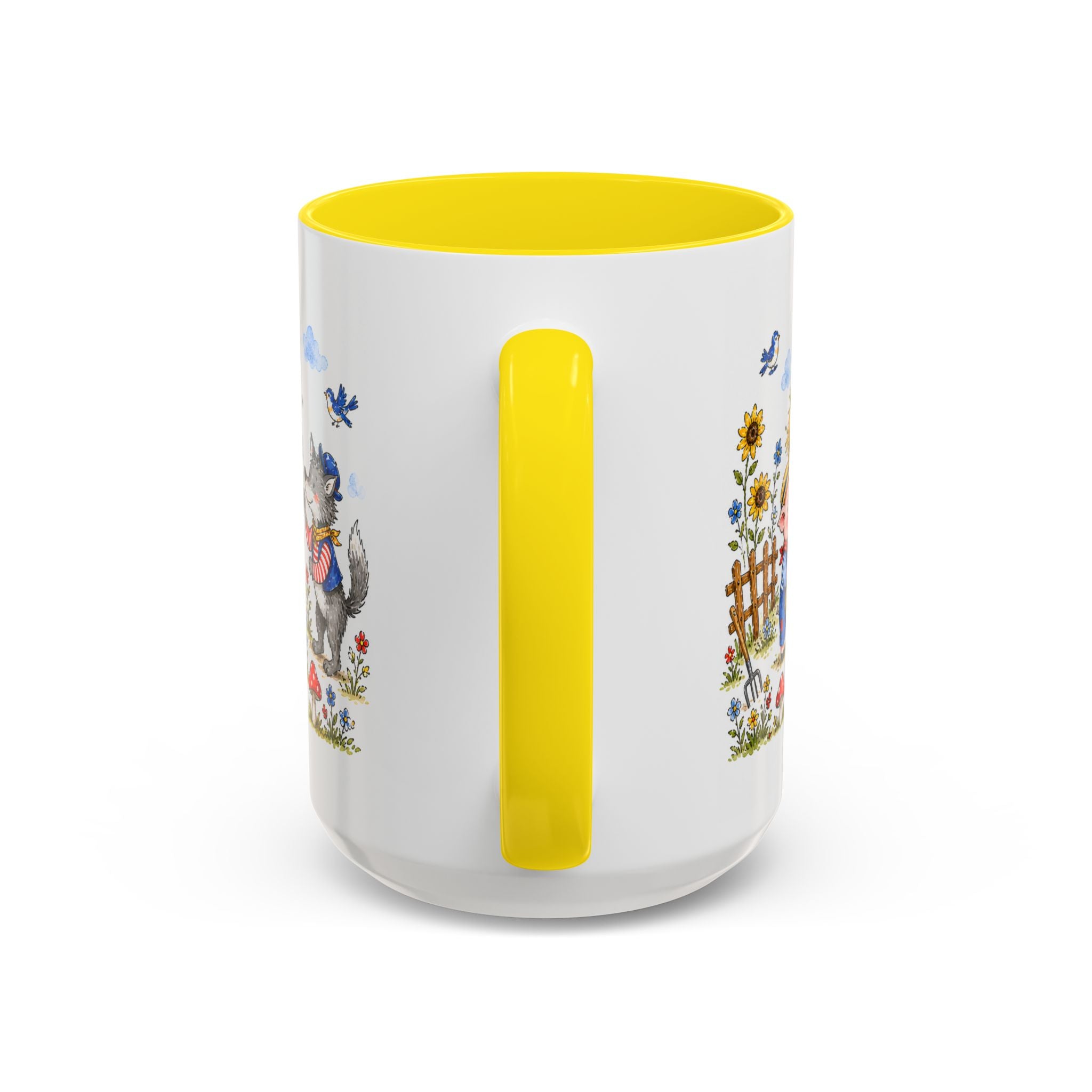 Three Little Pigs Mug | Storybook Fairy Tale Accent Coffee Mug | EveryLegend