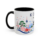 South Korea Coffee Mug | Travel Souvenir Accent Mug | Country Gift Ceramic Cup 11oz 15oz