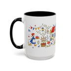 Storybook Cottage Breakfast Mug | Hand Painted Fairy Tale Accent Coffee Mug