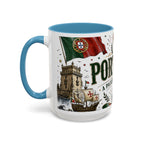 Portugal Soccer Coffee Mug | World Cup Fan Gift | Accent Color Ceramic 11oz 15oz Match Day Cup