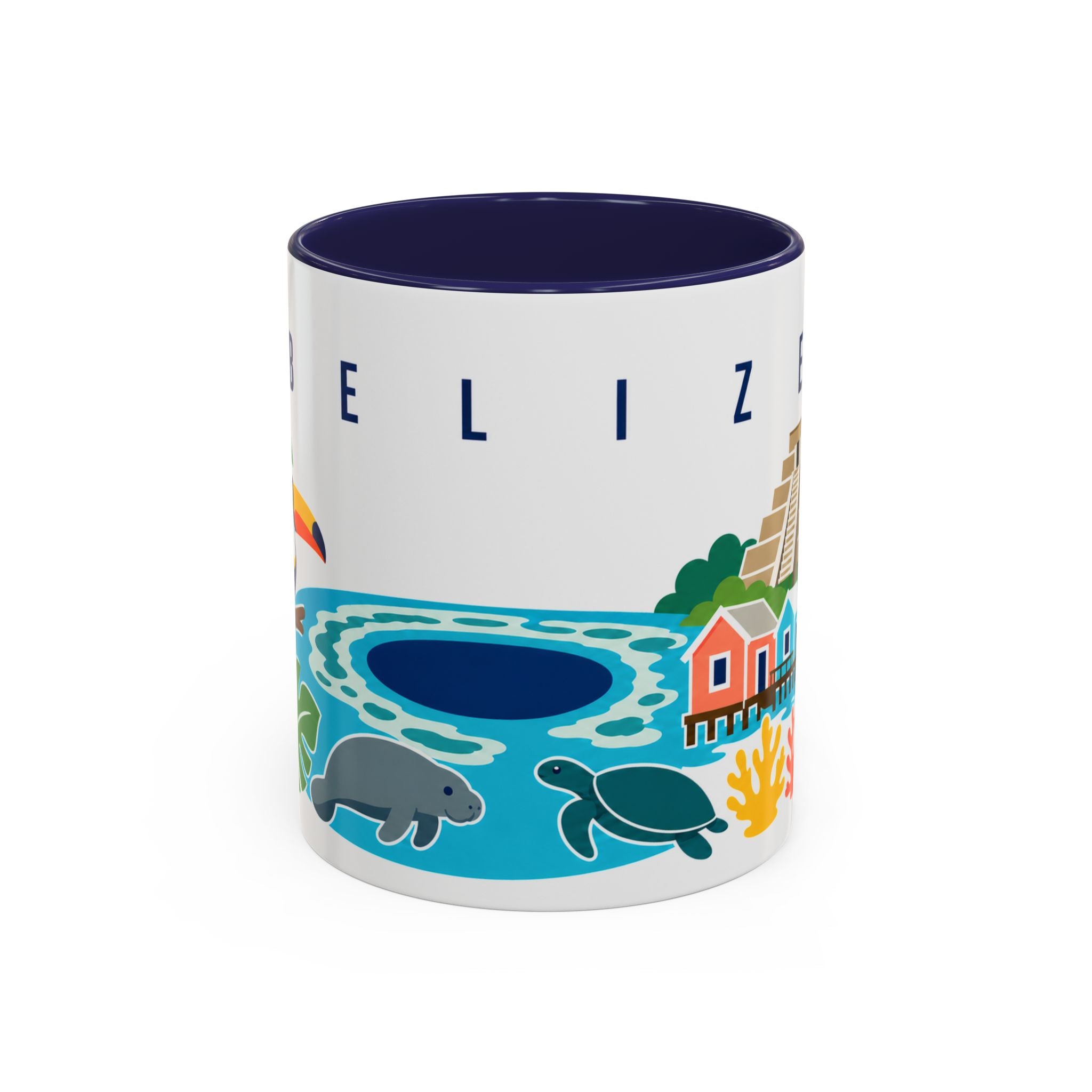 Belize Coffee Mug | Travel Souvenir Accent Mug | Country Gift Ceramic Cup 11oz 15oz