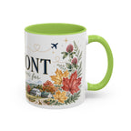 Vermont Home State Mug | Moving Away Gift | Long Distance Friendship Coffee Cup | 11oz 15oz Accent Mug