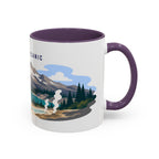 Lassen Volcanic National Park Coffee Mug | Solid Color Block Park Souvenir | 11oz 15oz Accent Mug