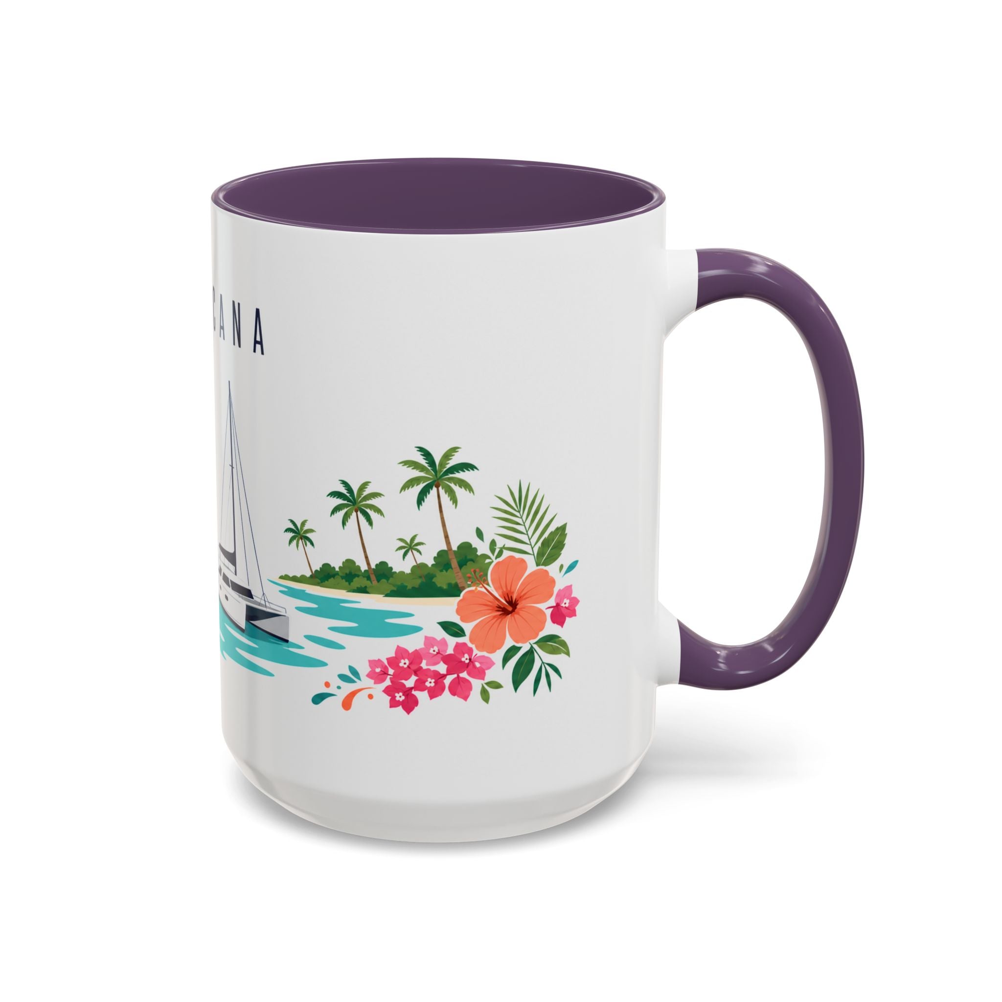 Punta Cana Coffee Mug | Dominican Republic Travel Souvenir | Porcelain Decal City Gift | 11oz 15oz Accent Mug