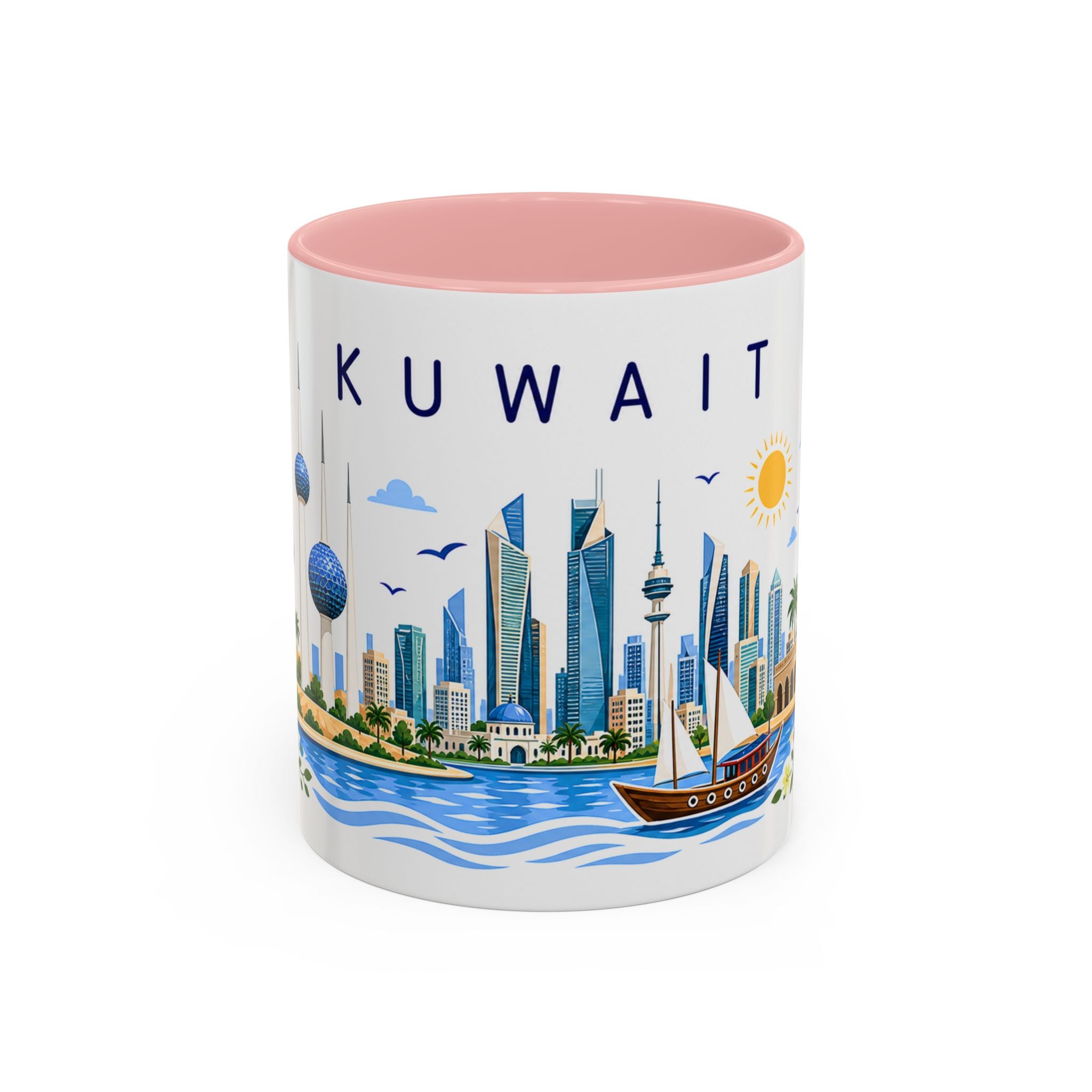 Kuwait Coffee Mug | Travel Souvenir Accent Mug | Place Gift Ceramic Cup 11oz 15oz