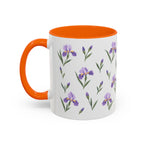 Tennessee Iris Mug, State Flower Floral Coffee Cup, 11oz Botanical Gift