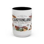 Canyonlands National Park Coffee Mug | Utah Red Rock Desert River Gift | Accent Color Ceramic 11oz 15oz