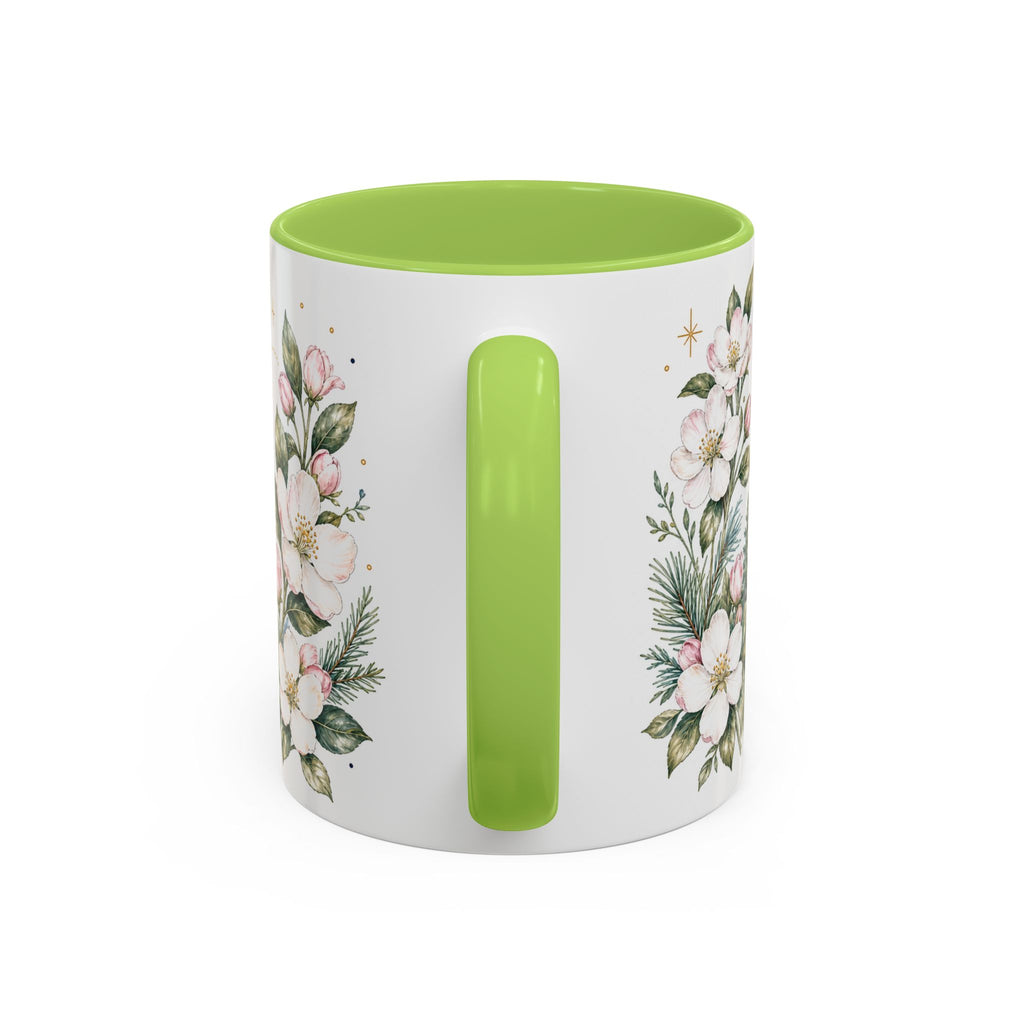 Michigan State Map Mug | Botanical Accents, Lakes Art | Homesick Gift