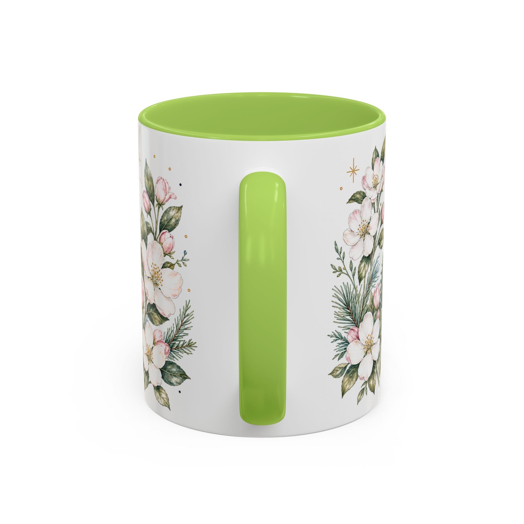 Michigan State Map Mug | Botanical Accents, Lakes Art | Homesick Gift