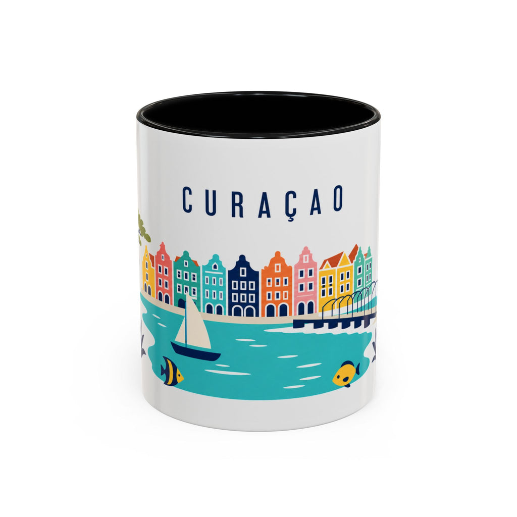 Curaçao Coffee Mug | Travel Souvenir Accent Mug | Country Gift Ceramic Cup 11oz 15oz