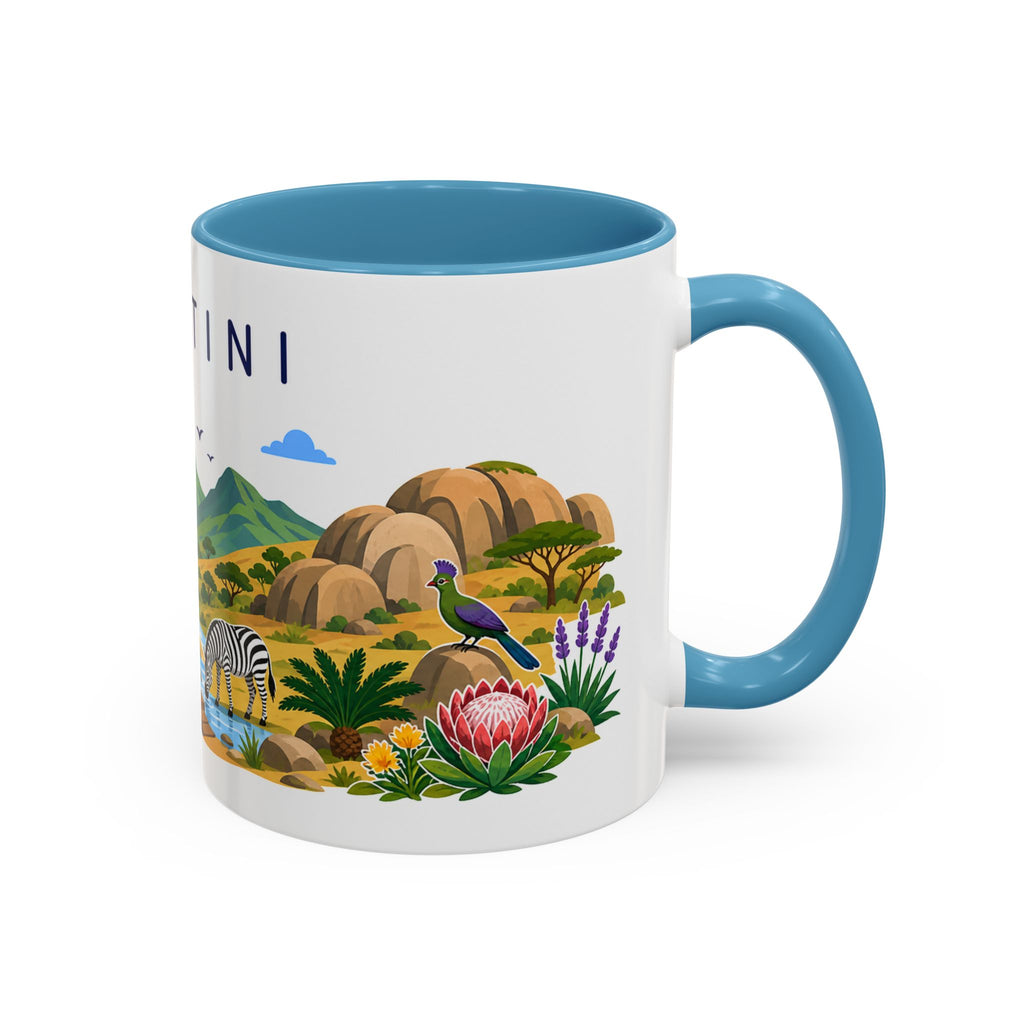 Eswatini Coffee Mug | Travel Souvenir Accent Mug | Country Gift Ceramic Cup 11oz 15oz