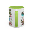 Maldives Coffee Mug | Travel Destination Souvenir Gift | Accent Color Ceramic 11oz 15oz