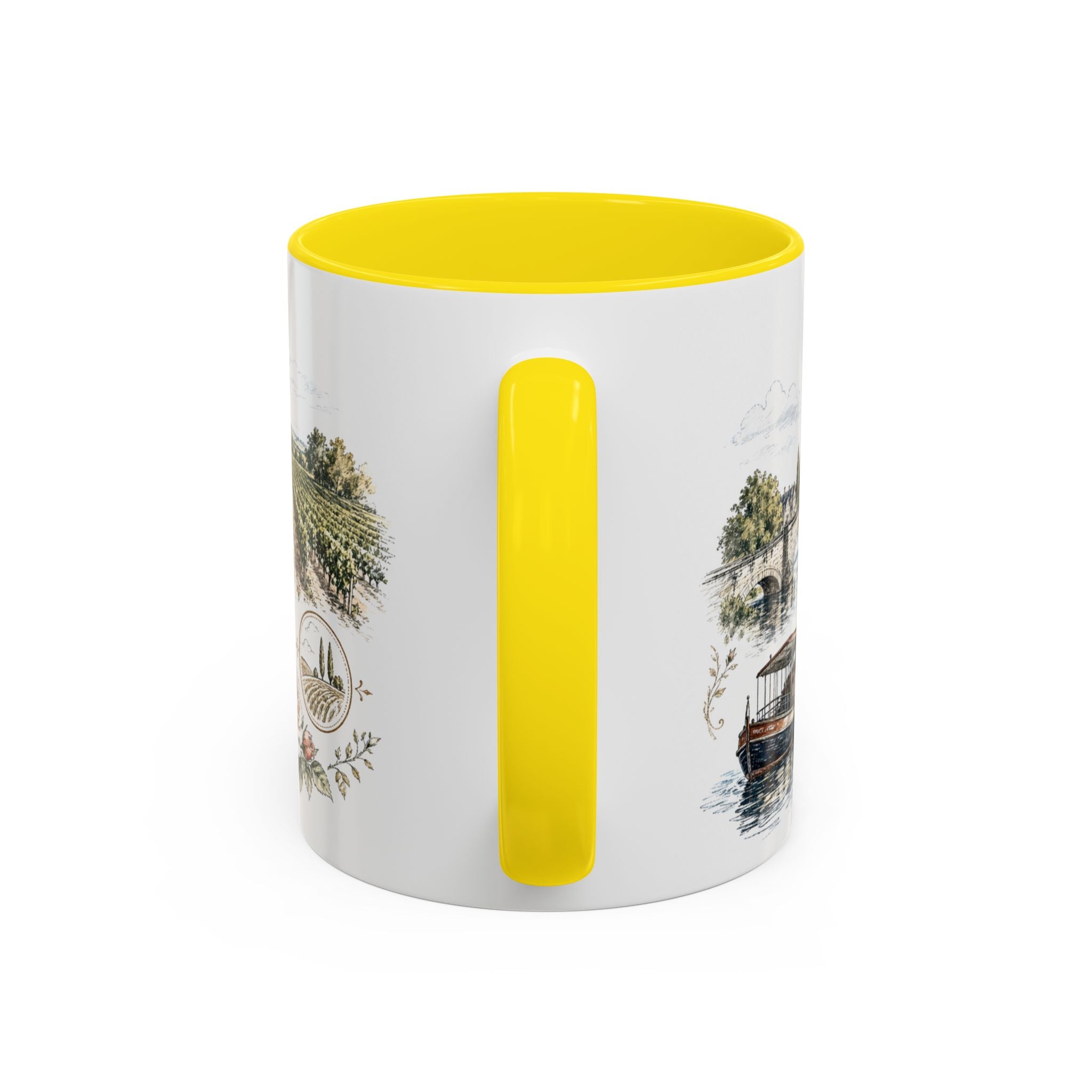 Loire Valley Mug, France Travel Souvenir, Bucket List Gift, Accent Ceramic Coffee Mug 11oz 15oz