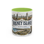 Orkney Islands Mug, Scotland Travel Souvenir, Bucket List Gift, Accent Ceramic Coffee Mug 11oz 15oz