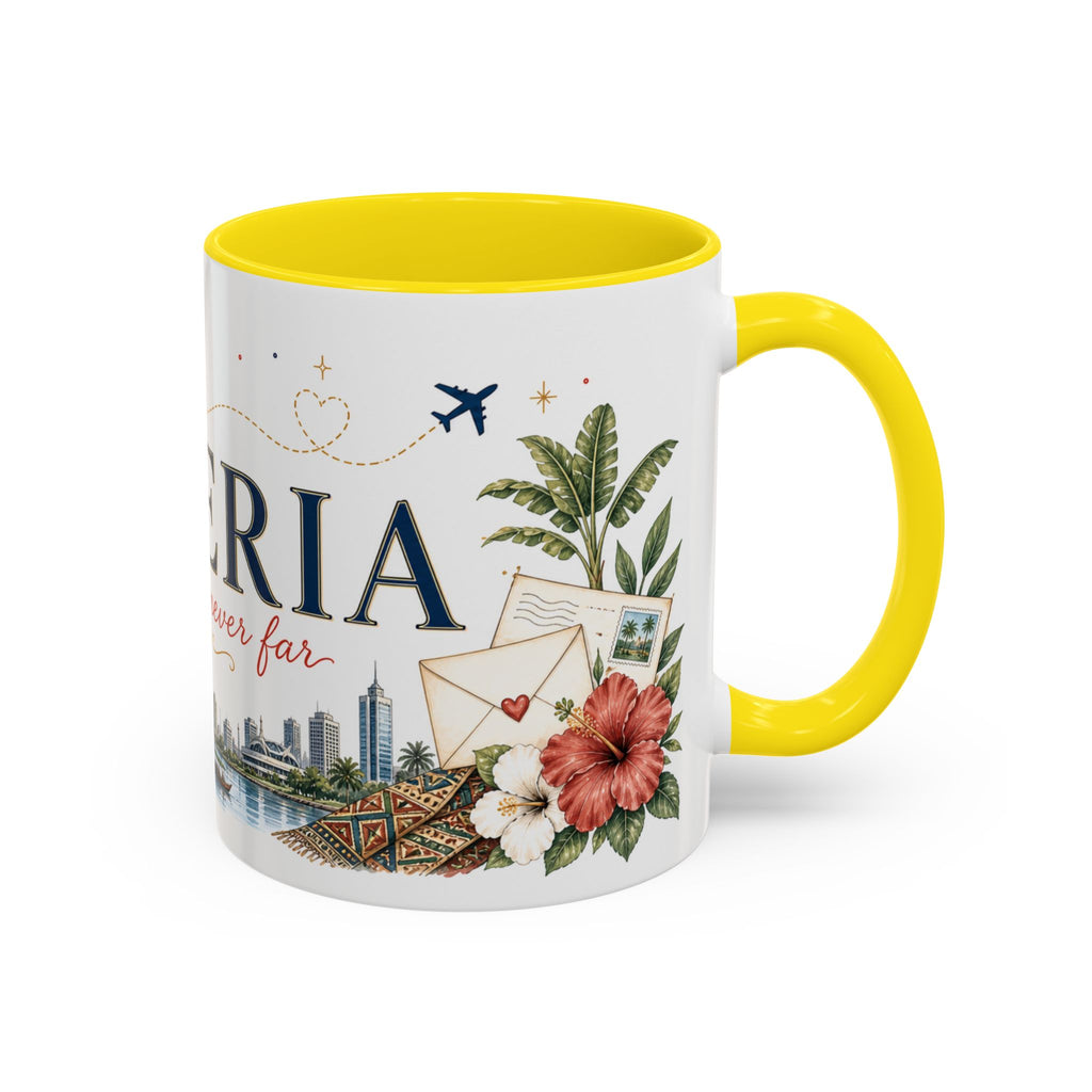Nigeria Home Country Mug | Moving Away Gift | Long Distance Friendship | 11 oz 15 oz Accent Mug