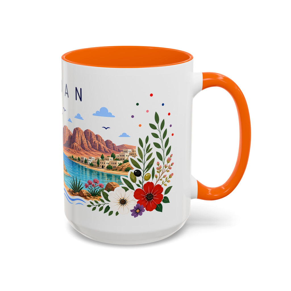 Jordan Coffee Mug | Travel Souvenir Accent Mug | Place Gift Ceramic Cup 11oz 15oz