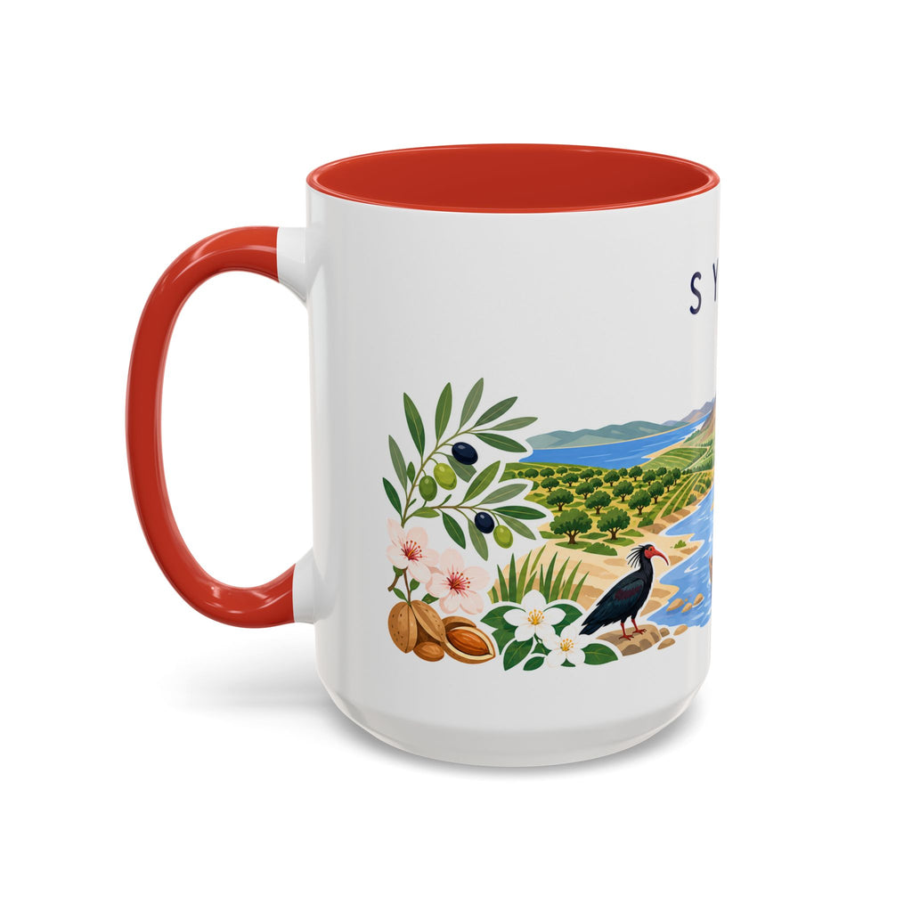 Syria Coffee Mug | Travel Souvenir Accent Mug | Country Gift Ceramic Cup 11oz 15oz