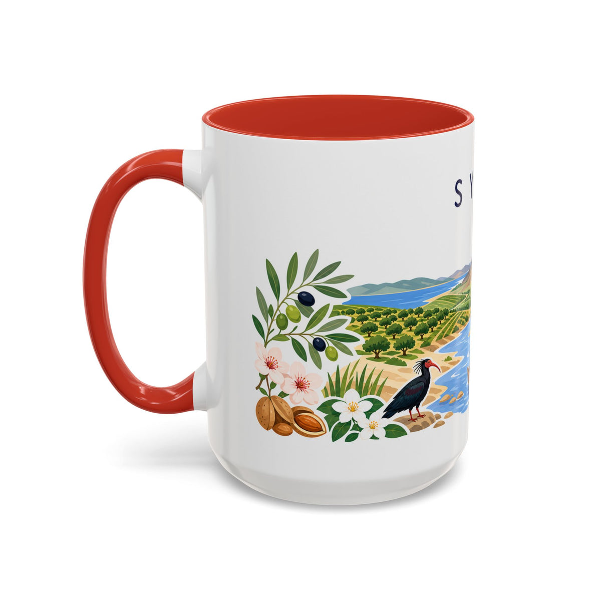 Syria Coffee Mug | Travel Souvenir Accent Mug | Country Gift Ceramic Cup 11oz 15oz