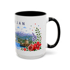 Azerbaijan Coffee Mug | Travel Souvenir Accent Mug | Place Gift Ceramic Cup 11oz 15oz