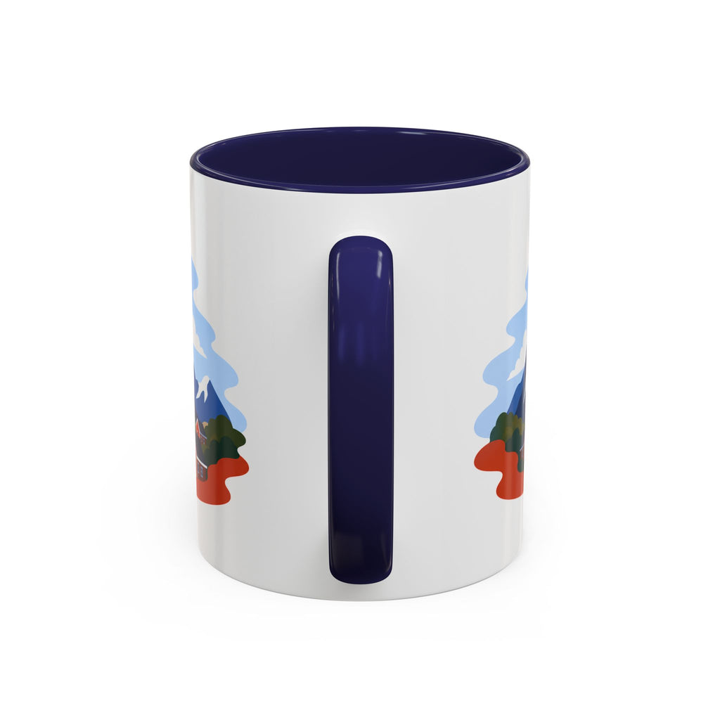 Lofoten Islands Coffee Mug | Travel Destination Souvenir Gift | Accent Color Ceramic 11oz 15oz