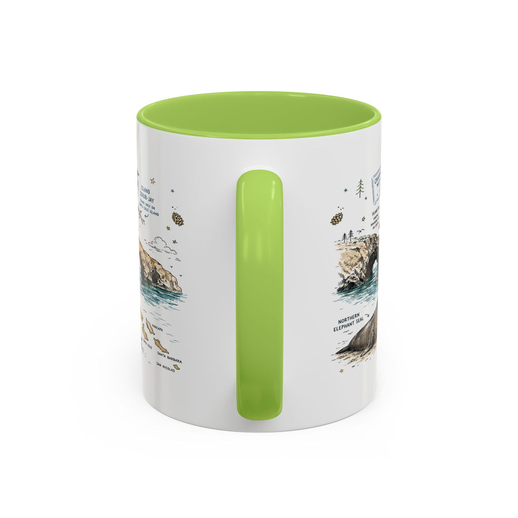 Channel Islands National Park Coffee Mug | California Island Wildlife Marine Gift | Accent Color Ceramic 11oz 15oz