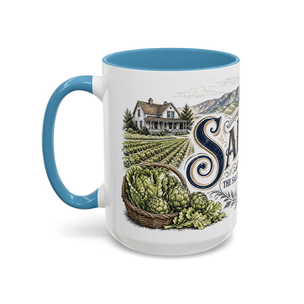 Salinas Coffee Mug | United States Travel Souvenir | Vintage Illustrated City Gift | 11 oz 15 oz Accent Mug