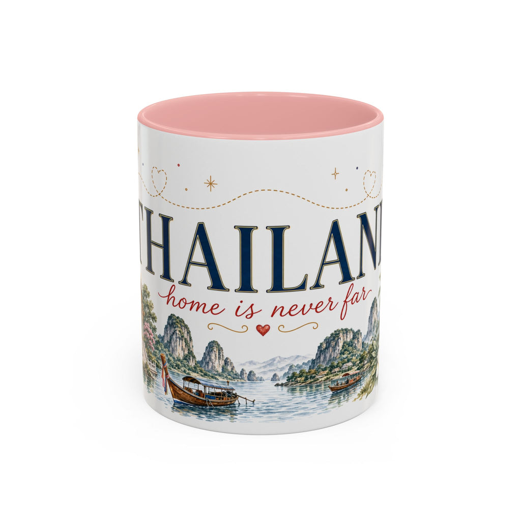 Thailand Home Country Mug | Moving Away Gift | Long Distance Friendship | 11 oz 15 oz Accent Mug