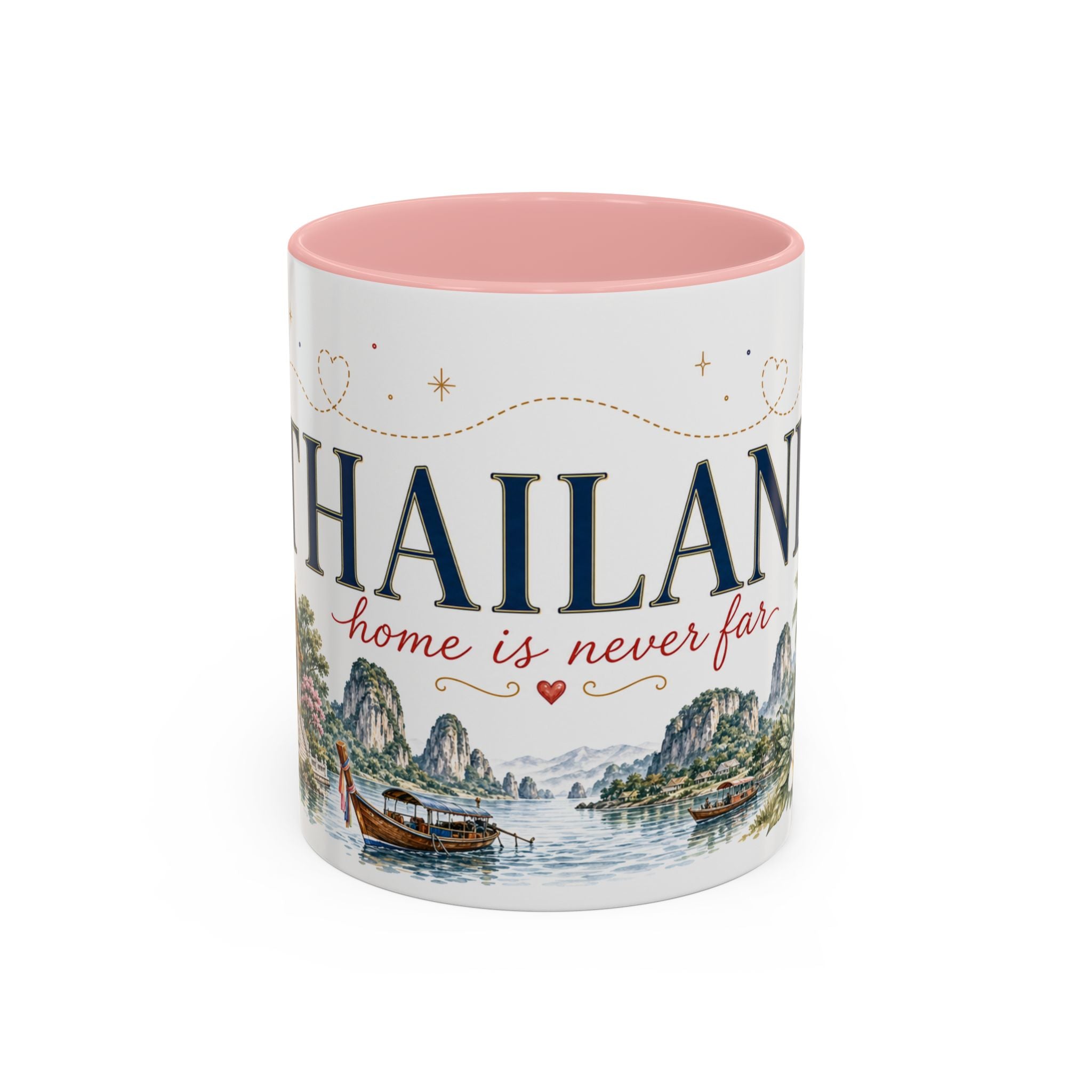 Thailand Home Country Mug | Moving Away Gift | Long Distance Friendship | 11 oz 15 oz Accent Mug