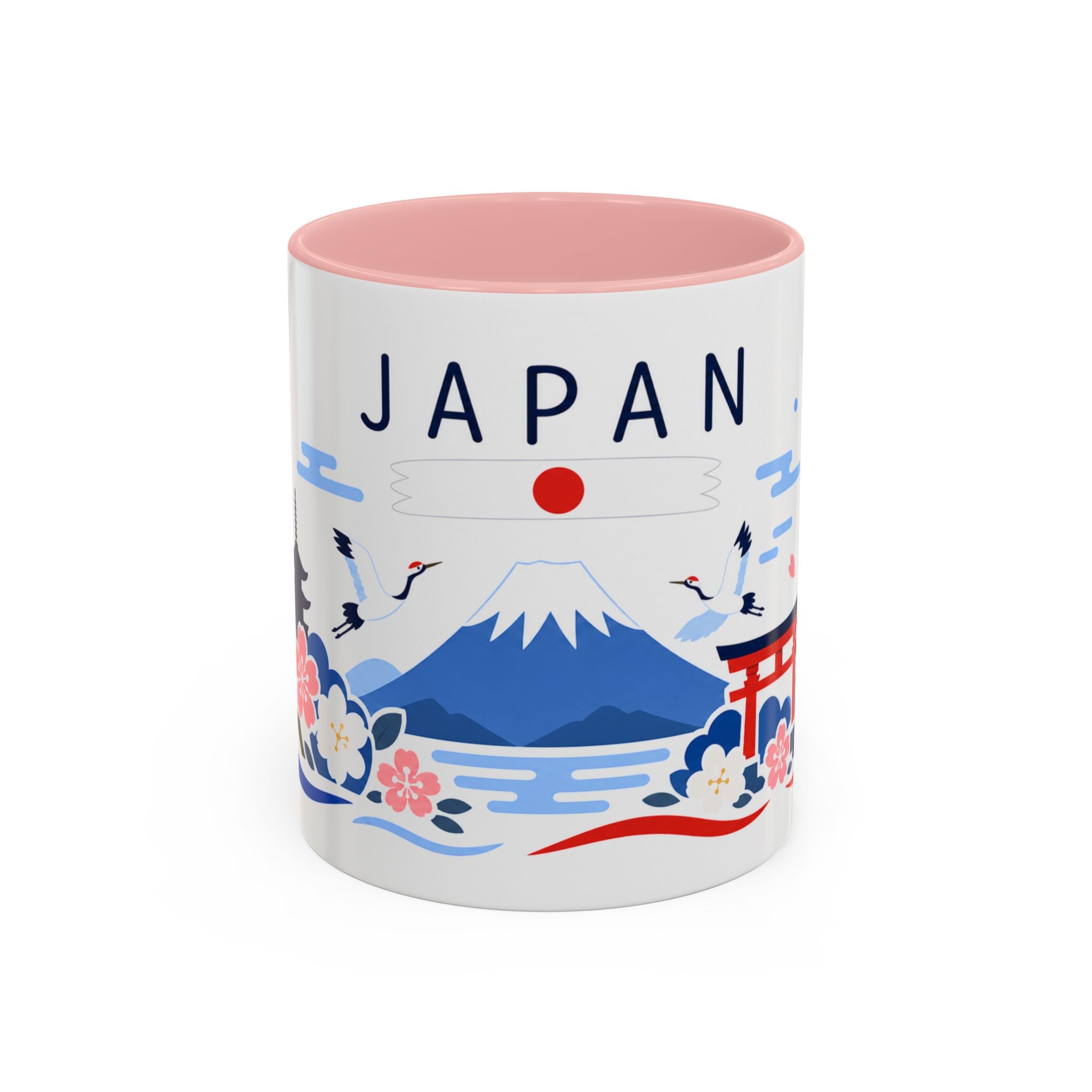 Japan Coffee Mug | Travel Souvenir Accent Mug | Country Gift Ceramic Cup 11oz 15oz