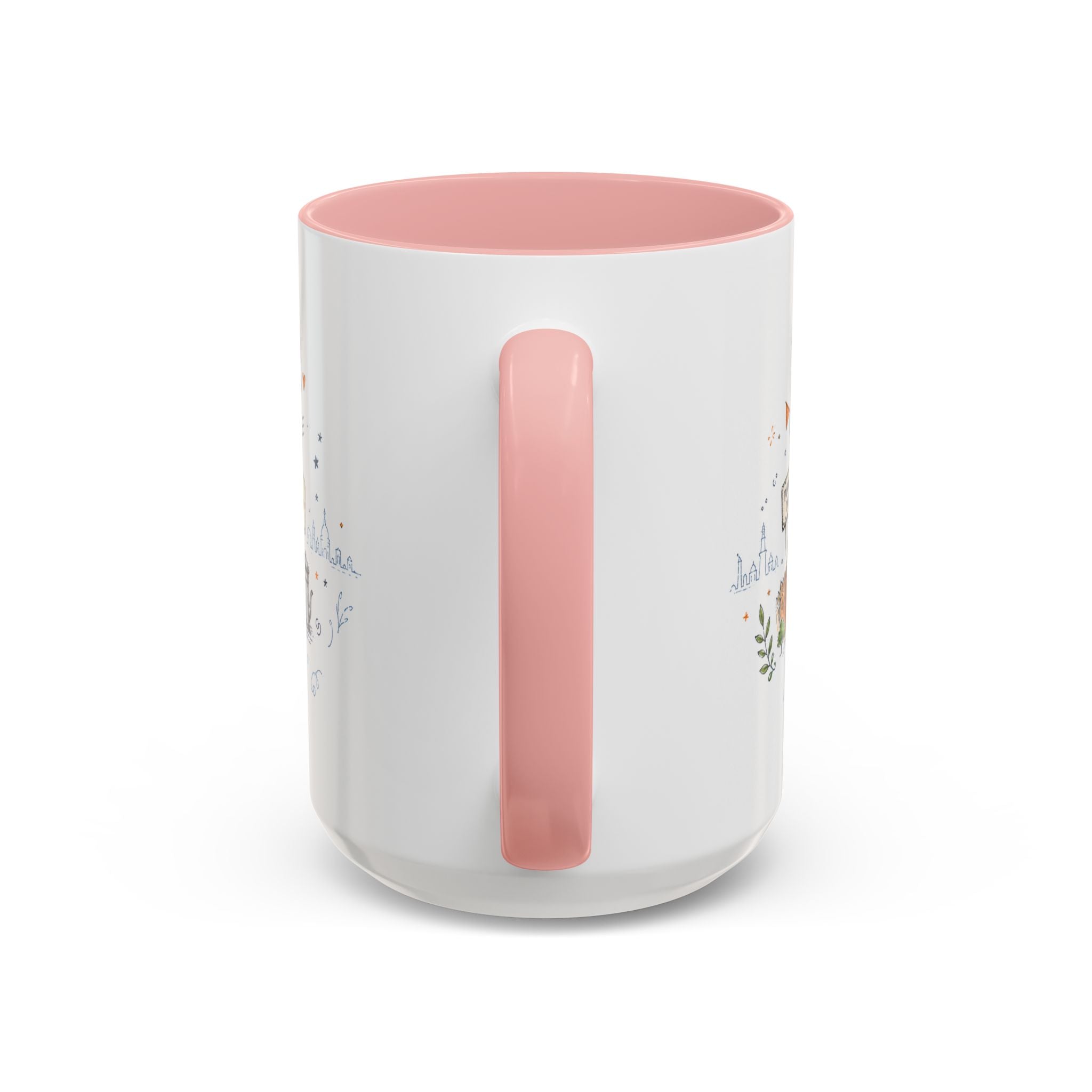 New Delhi Coffee Mug | India Souvenir Travel Gift | Accent Color Ceramic 11oz 15oz