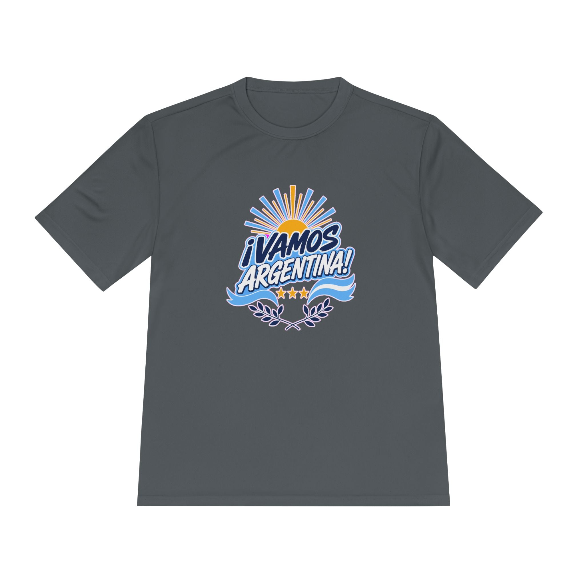 Argentina Soccer T Shirt, ¡Vamos Argentina! Tee, World Football Fan Shirt, Moisture Wicking Sport Tee