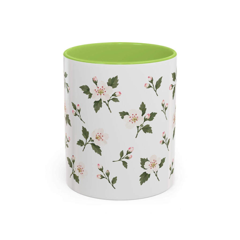 Missouri Hawthorn Mug, State Flower Floral Coffee Cup, 11oz Botanical Gift
