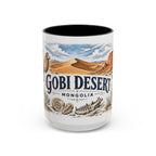 Gobi Desert Mug, Mongolia Travel Souvenir, Bucket List Gift, Accent Ceramic Coffee Mug 11oz 15oz