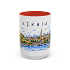 Serbia Coffee Mug | Travel Souvenir Accent Mug | Place Gift Ceramic Cup 11oz 15oz