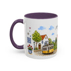 Sintra Illustrated Travel Mug | Portugal Souvenir Accent Coffee Mug | 11oz 15oz Ceramic Cup