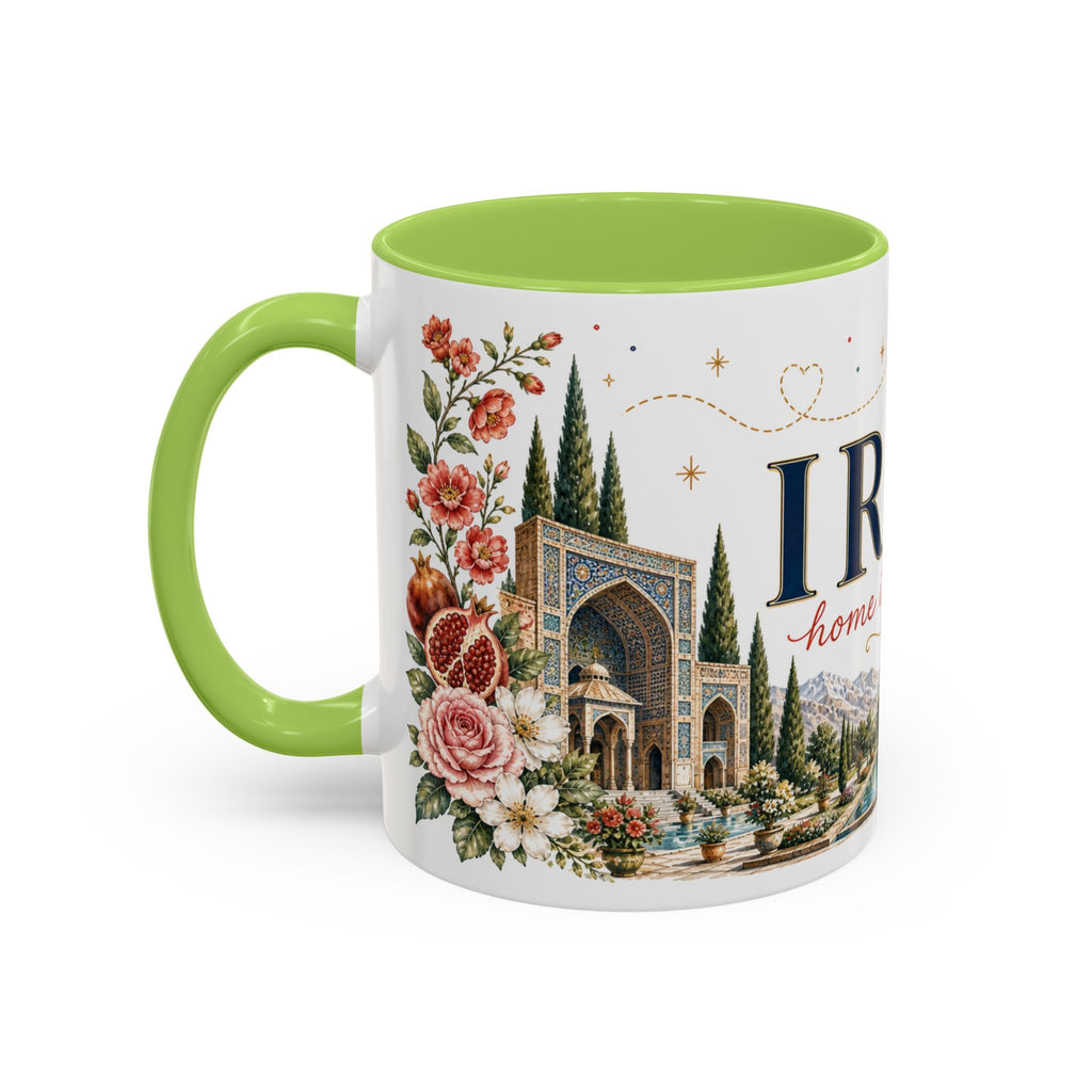 Iran Home Country Mug | Moving Away Gift | Long Distance Friendship | 11 oz 15 oz Accent Mug