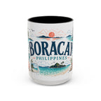 Boracay Coffee Mug | Travel Destination Souvenir Gift | Accent Color Ceramic 11oz 15oz