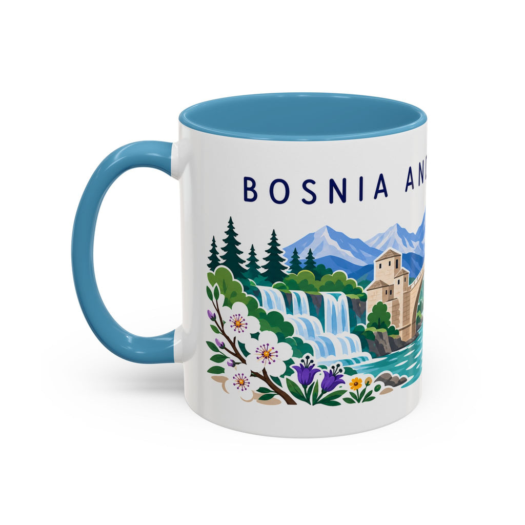 Bosnia and Herzegovina Coffee Mug | Travel Souvenir Accent Mug | Country Gift Ceramic Cup 11oz 15oz