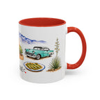Albuquerque Illustrated Travel Mug | City Souvenir Accent Coffee Mug | 11oz 15oz Ceramic Cup