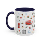 London Christmas Mug | Watercolor City Souvenir, Travel Memories, Ceramic Coffee Cup