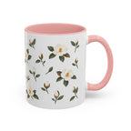 Louisiana Magnolia Mug, State Flower Floral Coffee Cup, 11oz Botanical Gift
