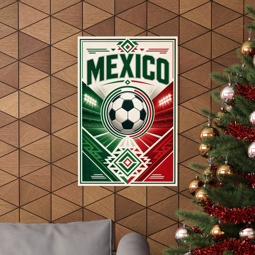 Mexico Soccer Fan Art Poster | Matte Vertical Poster | World Cup 2026 Wall Decor