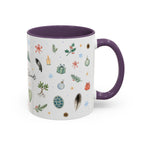 Galapagos Islands Christmas Mug | Watercolor Travel Souvenir | Holiday Gift | Accent Ceramic Coffee Cup 11oz 15oz