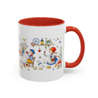 Storybook Cottage Breakfast Mug | Hand Painted Fairy Tale Accent Coffee Mug