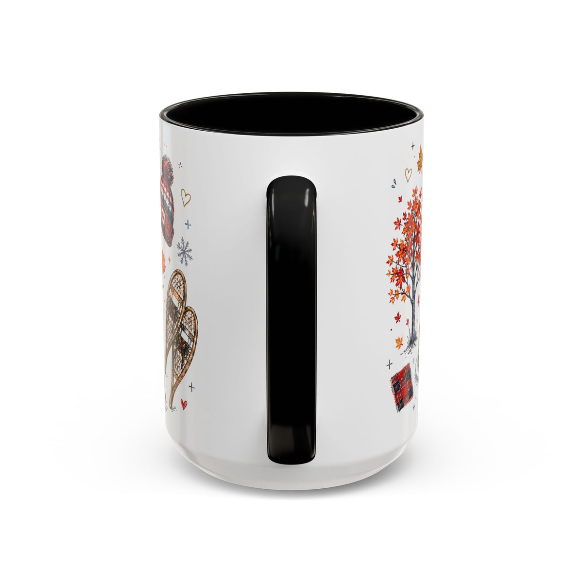 Maple Leaf Forever Coffee Mug | Canadian Pride Gift | Accent Color Ceramic 11oz 15oz