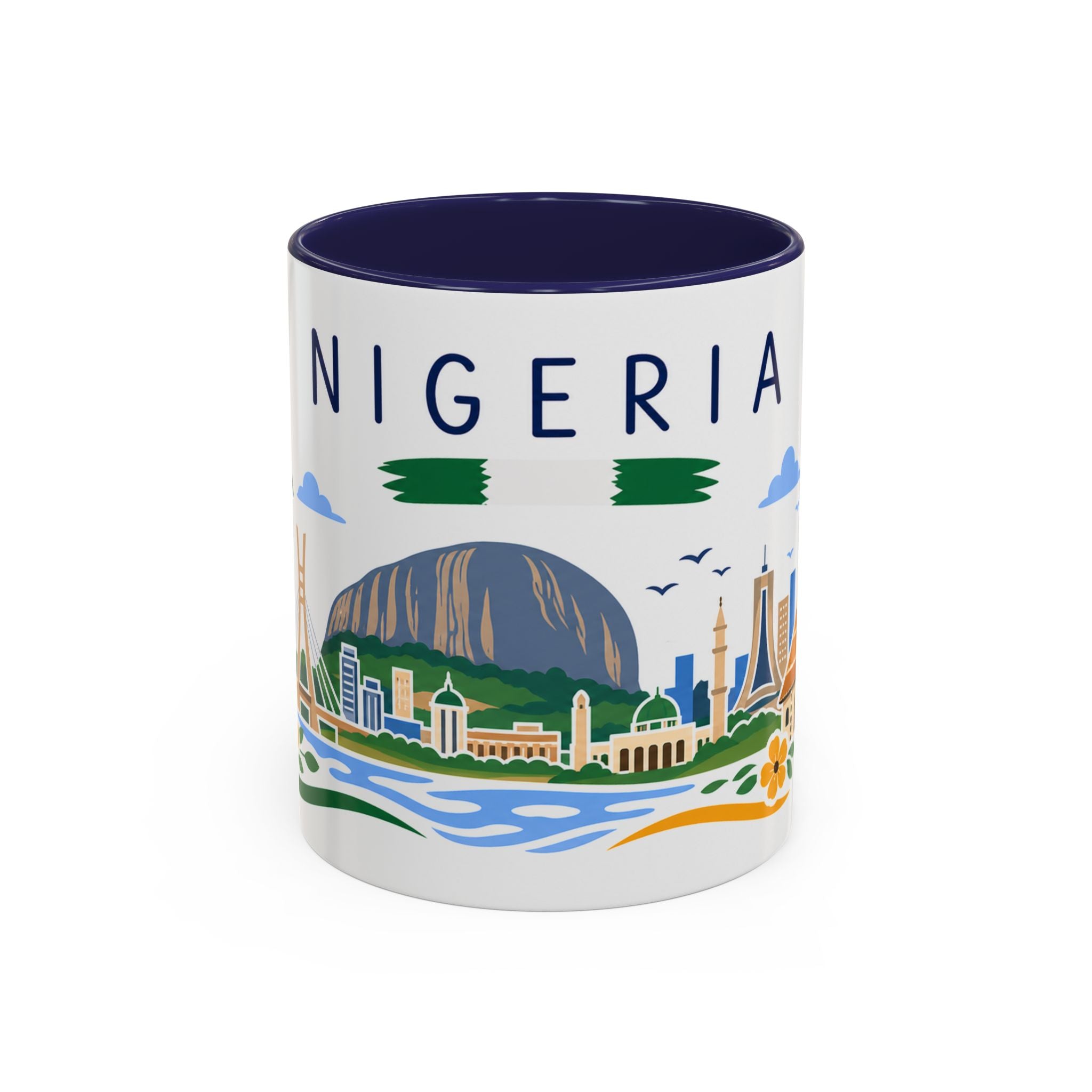 Nigeria Coffee Mug | Travel Souvenir Accent Mug | Country Gift Ceramic Cup 11oz 15oz