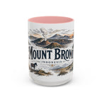 Mount Bromo Mug, Indonesia Travel Souvenir, Bucket List Gift, Accent Ceramic Coffee Mug 11oz 15oz