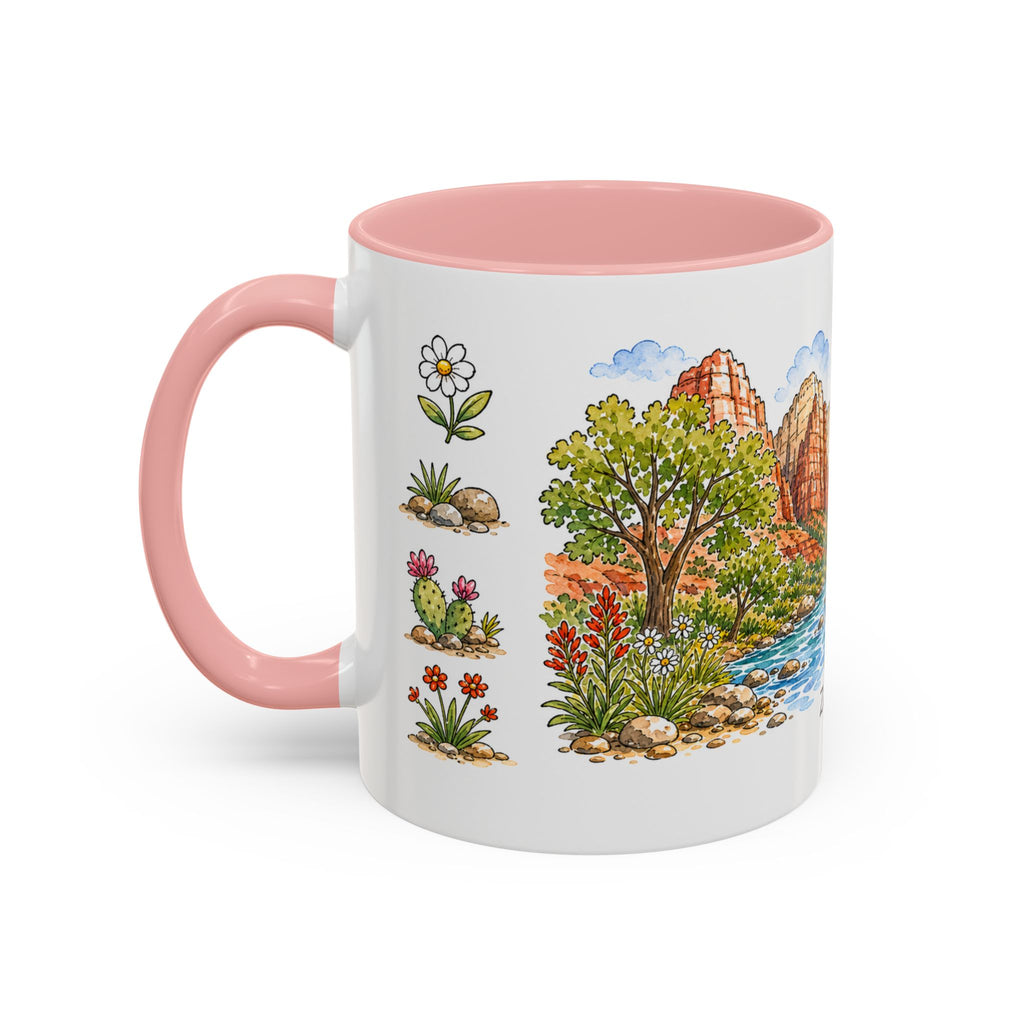 Zion National Park Mug | US Travel Souvenir Accent Coffee Mug | 11oz 15oz Ceramic Cup